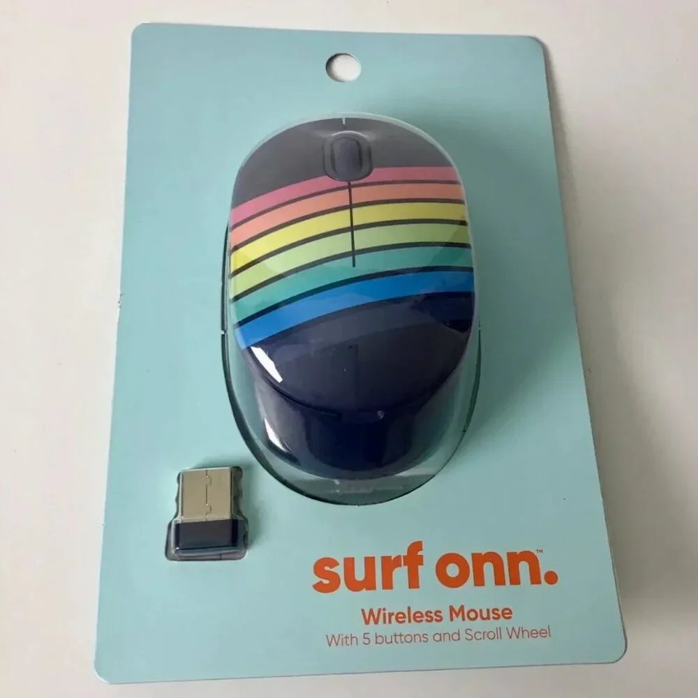 SURF ONN WIRELESS MOUSE WITH 5 BUTTONS AND SCROLL WHEEL